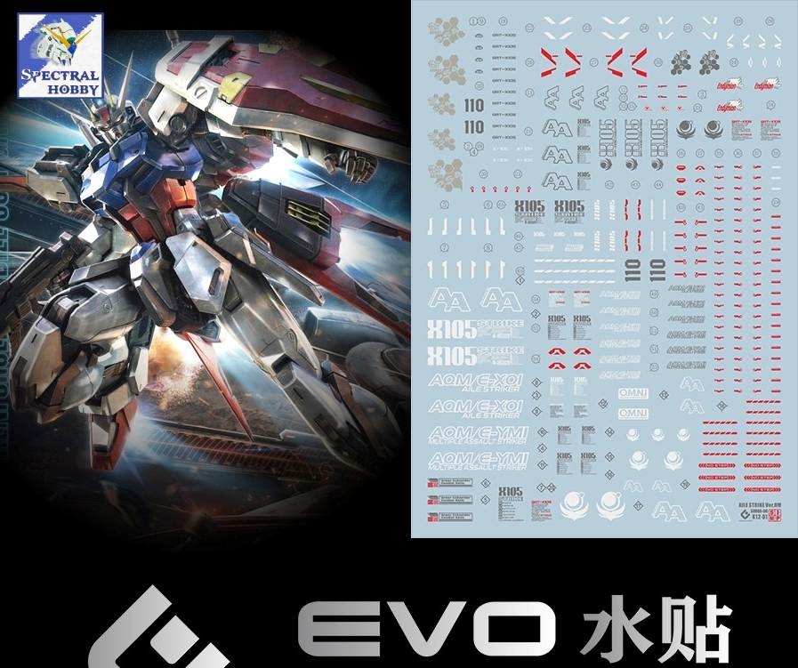 Decal nước dán mô hình Perfect Aile Strike Rouge Sword Launcher MG MB gundam Water sticker