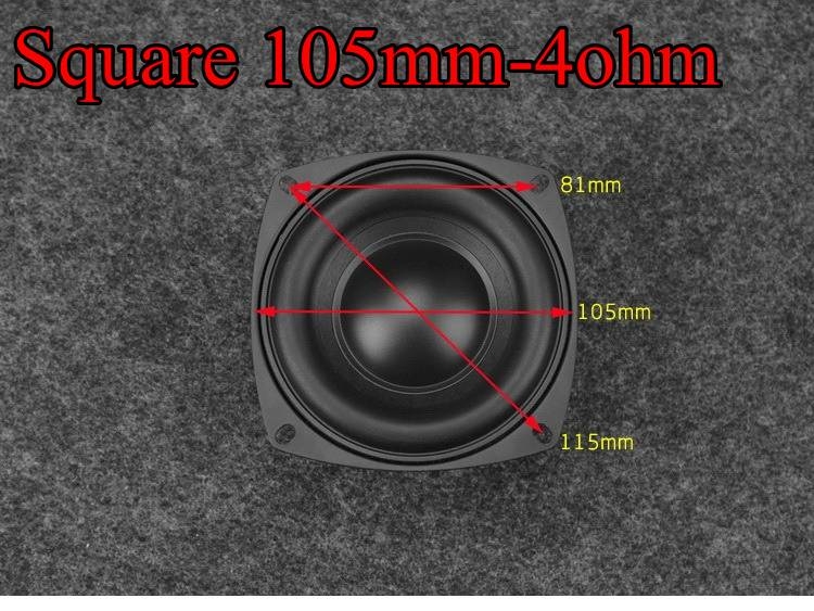 Loa trầm HIFI DIY 4 inch woofer mid-bass siêu trầm công suất cao hành trình dài SB4-116S 40w subwoofer