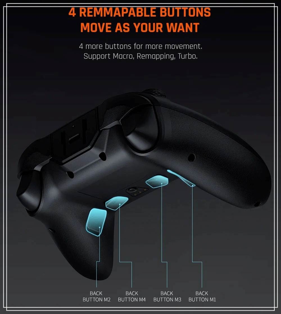 Tay cầm chơi game BIGBIG Won Gale Hall không dây Wireless 2.4G Bluetooth cho PC iOS Android Switch