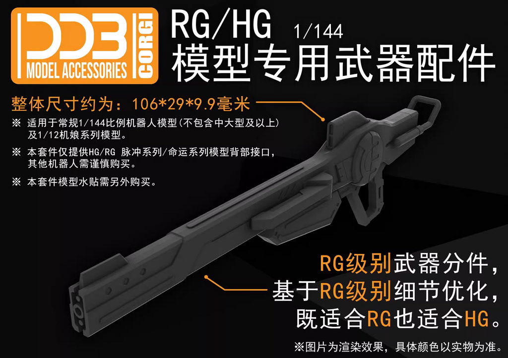 Phụ kiện HG RG 1/144 Beam Rifle Railgun SEED FREEDOM SPEC destiny impulse weapon