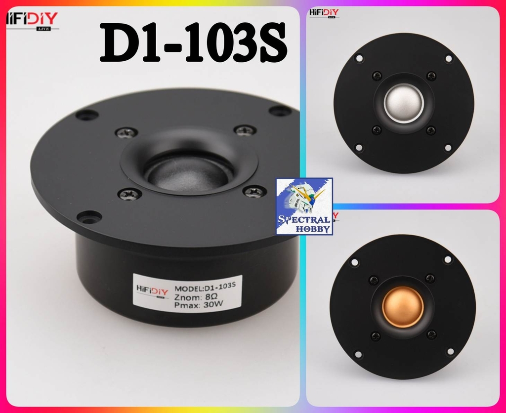Loa treble HIFI DIY Fever silk membrane 4-inch tweeter unit enhanced D1-103S anti magnetic Speaker