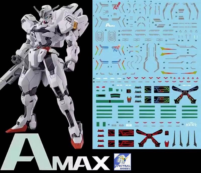 Decal nước dán mô hình CALIBARN MERCURY HG các loại Water sticker