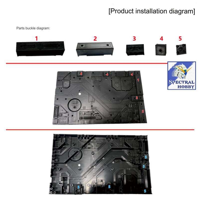 Đế giá đỡ Action base PG cho mô hình gundam 1/60 stand platform led light system VT model