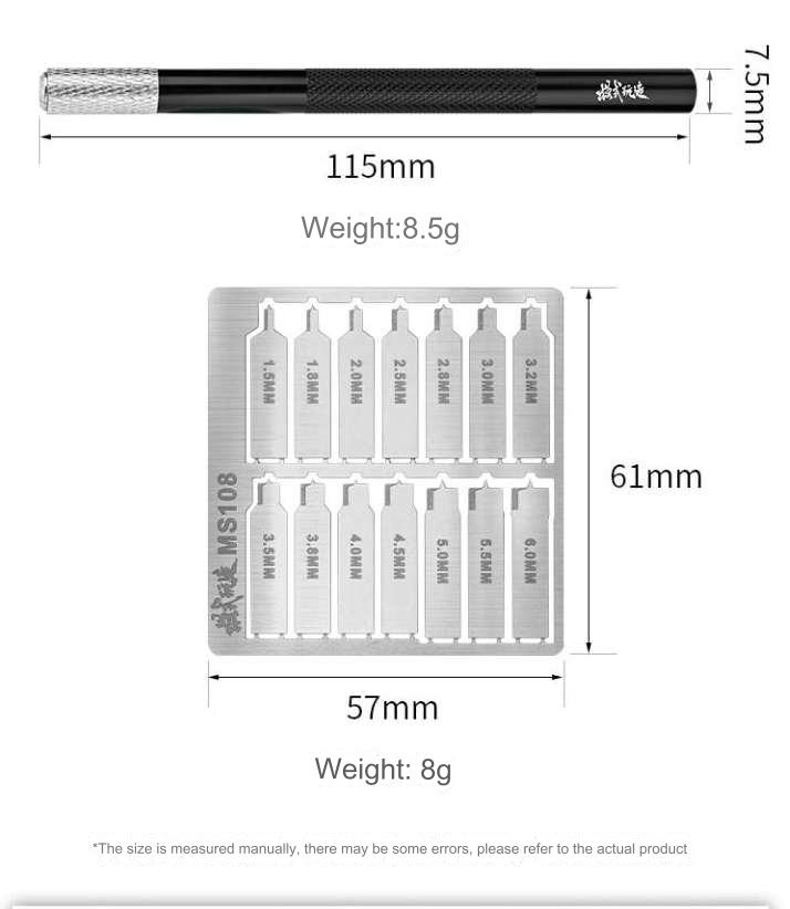 Dụng cụ mũi khoan bằng Centering Flat Bottom Drill Hole Digger MS108
