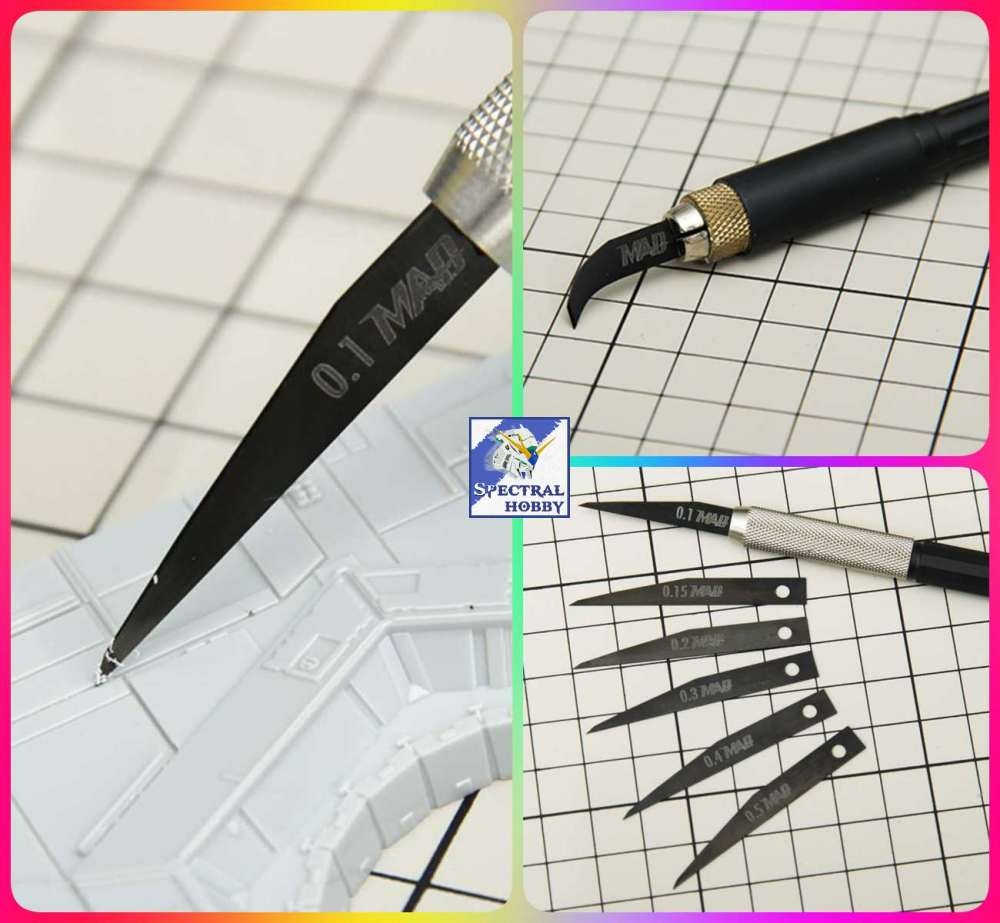 Dụng cụ MADWORKS Chisel kẻ tạo line detail dặm lại line cho mô hình Diamond-like Carbon Coating
