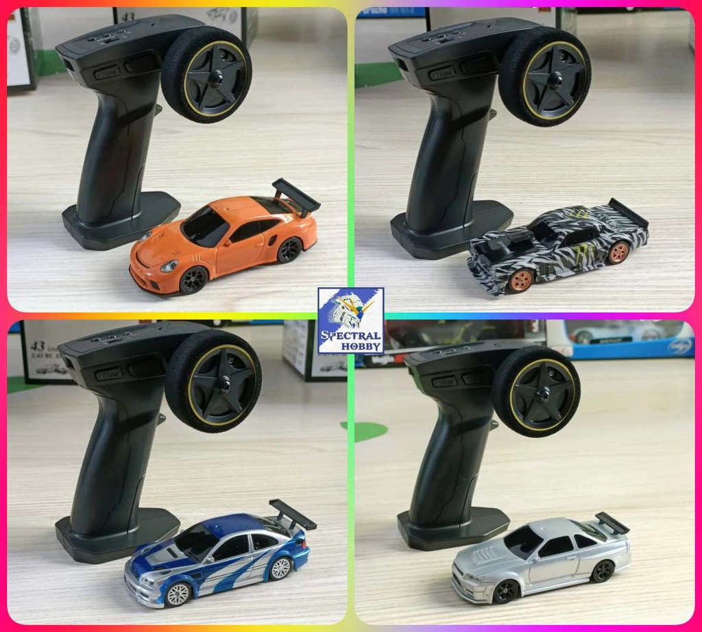 Ô tô điều khiển RC Car Drift 1/43 Chassis model mini racing 2.4G 4WD remote controld JIABAILE