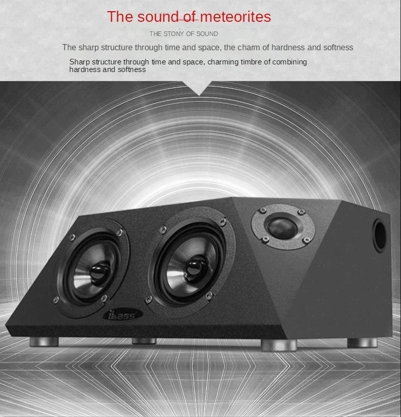 Loa Không Dây karaoke 110W Ultra High Power High Quality Bluetooth Speaker Home Theatre System iBass Computer TV Desktop Soundbar