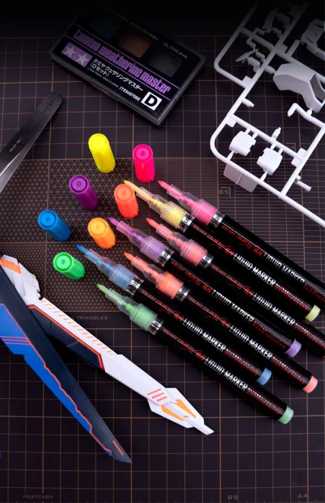Bút sơn huỳnh quang UV Galaxy Fluorescent Color Markers Gundam Model Hobby Painting T07C11~17