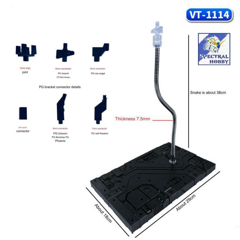 Đế giá đỡ Action base PG cho mô hình gundam 1/60 stand platform led light system VT model