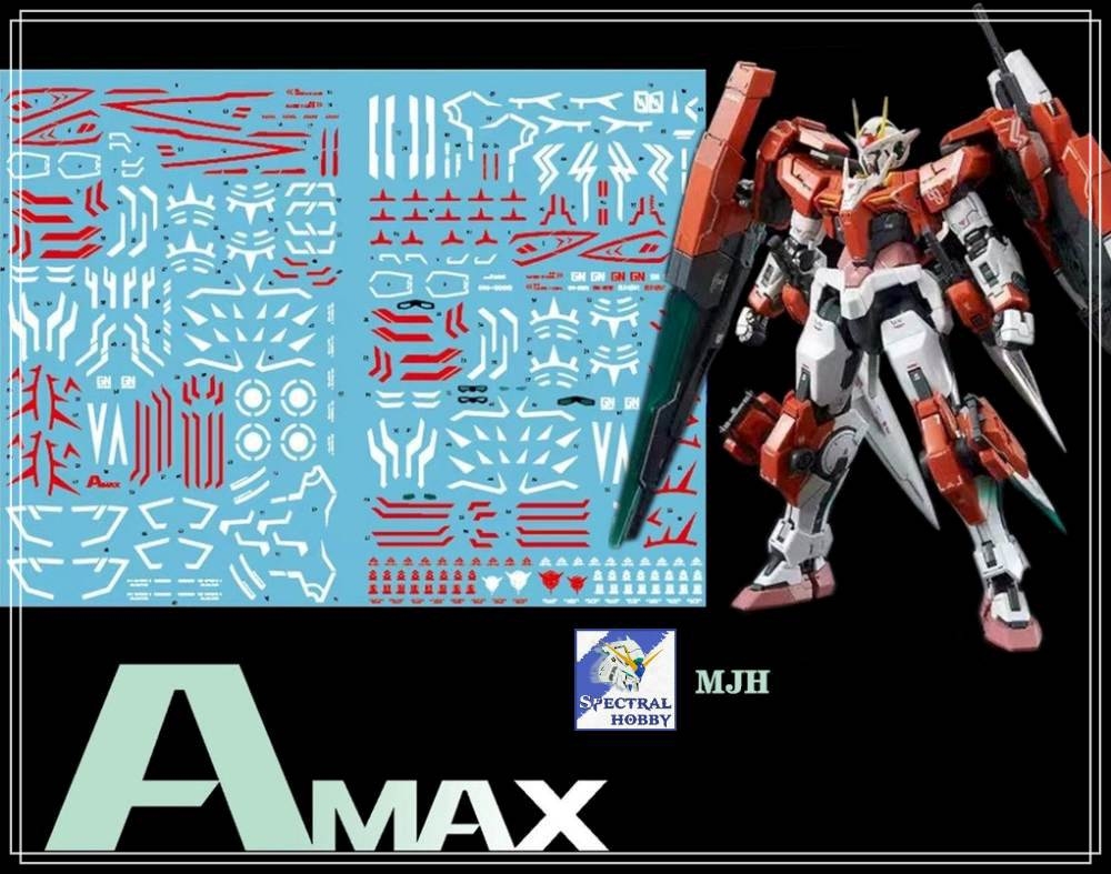 Decal nước dán mô hình Gundam XN 00 Raiser 7s Seven sword 00R 007S MB MG RG HG Water sticker