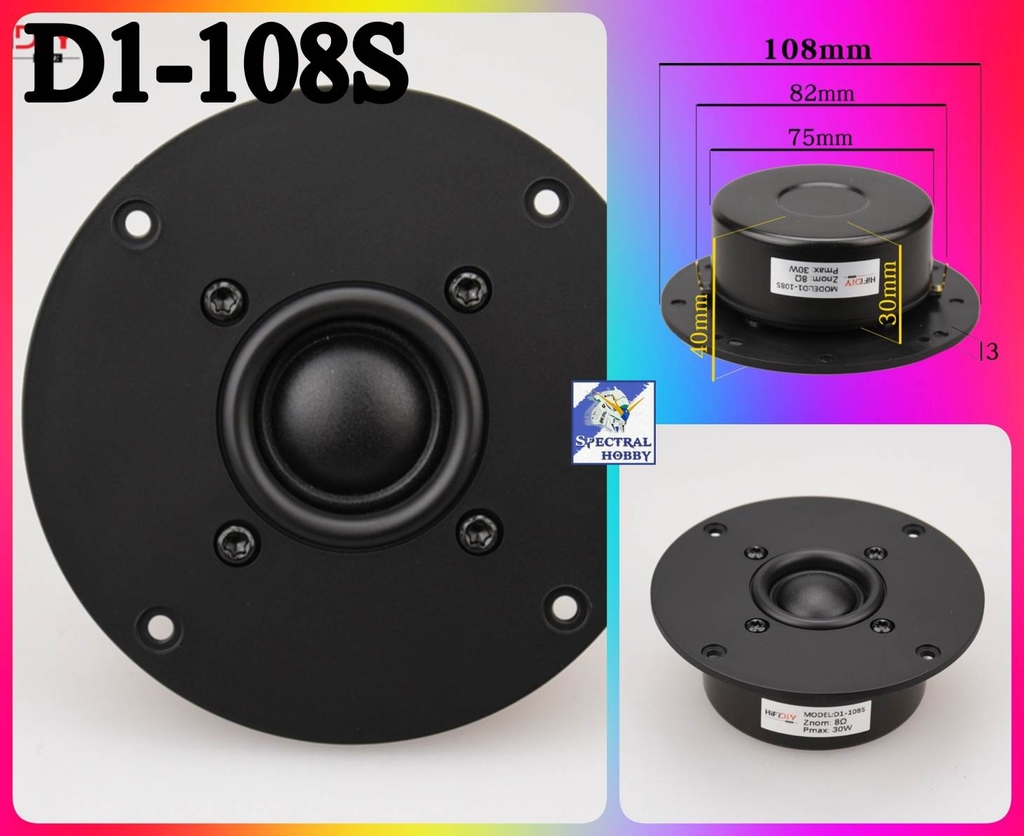 Loa treble HIFI DIY Fever silk membrane 4-inch tweeter unit enhanced D1-103S anti magnetic Speaker
