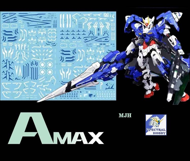 Decal nước dán mô hình Gundam XN 00 Raiser 7s Seven sword 00R 007S MB MG RG HG Water sticker