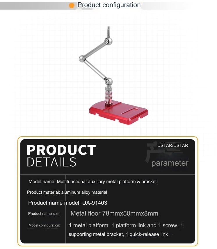 Dụng cụ Ustar MULTI-FUNCTION Metal Platform ACTION BASE BRACKET Eto Vise UA91403
