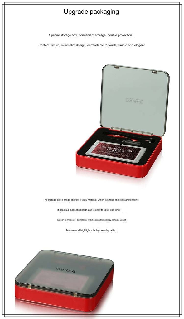 Dụng cụ DSPIAE khoan tay AT-HD Aluminum Alloy Hand Drill bit Set with 0.3-1.2MM