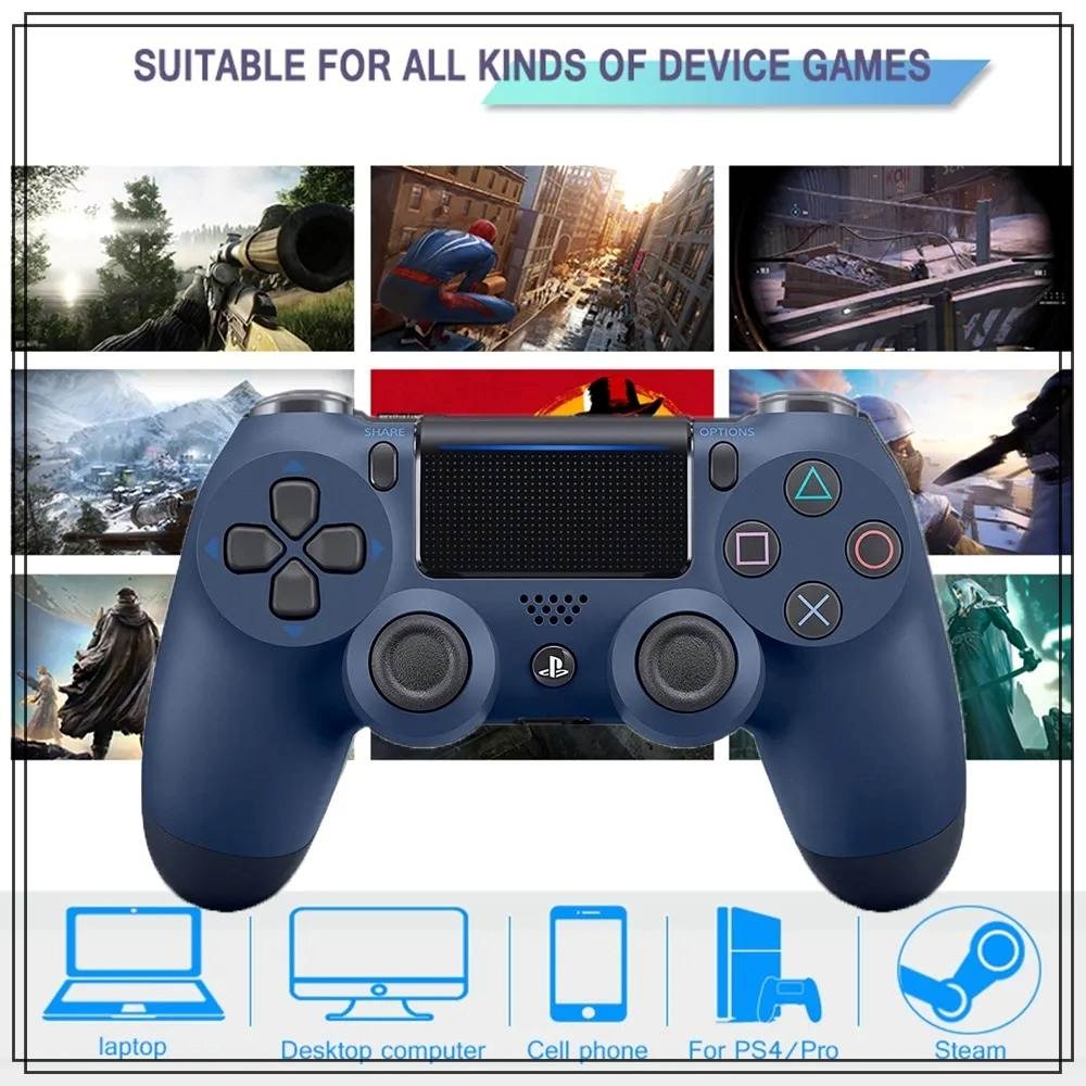 Tay cầm chơi game PS4 PC Steam Android gamepad Double Shock Wired Controller (có dây)