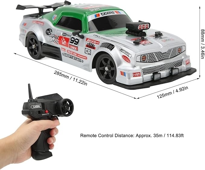Ô tô điều khiển RC Car Drift 1/16 4WD 18KM/H High Speed Spray System Racing Rally