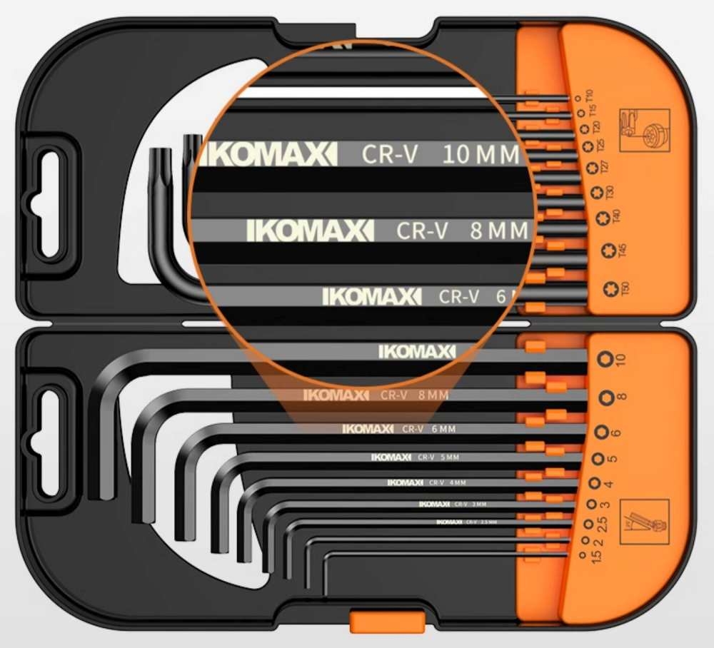 Bộ dụng cụ KOMAX tua vít lục giác hoa thị các loại Hex Key Wrench plum hexagonal metric screwdriver tool