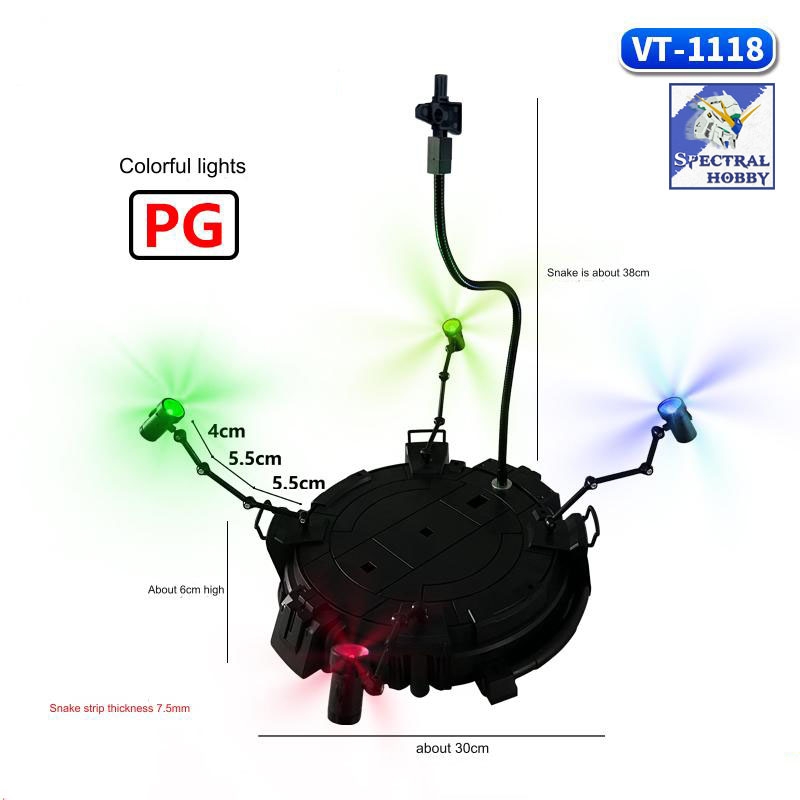 Đế giá đỡ Action base PG cho mô hình gundam 1/60 stand platform led light system VT model