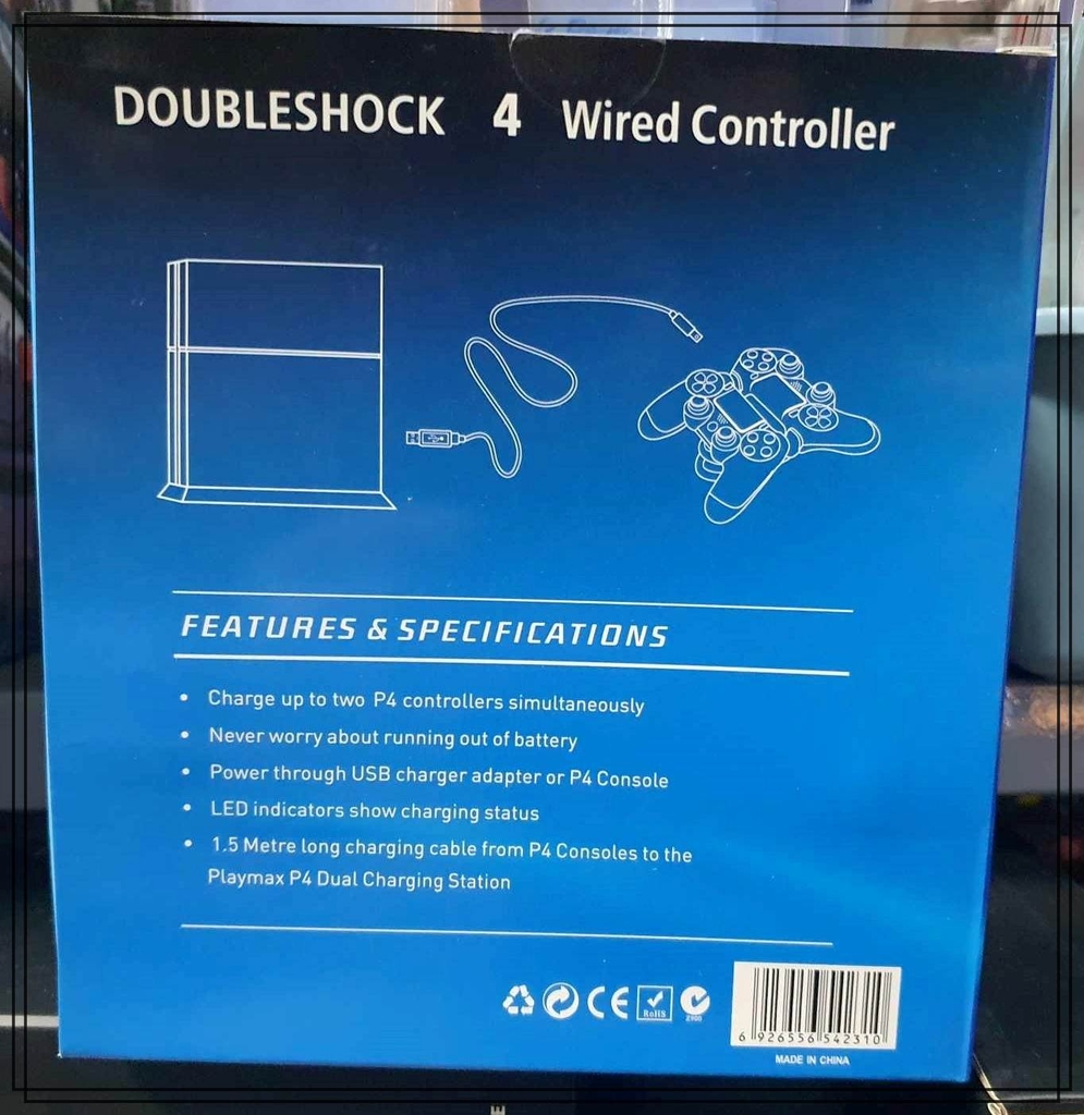 Tay cầm chơi game PS4 PC Steam Android gamepad Double Shock Wired Controller (có dây)