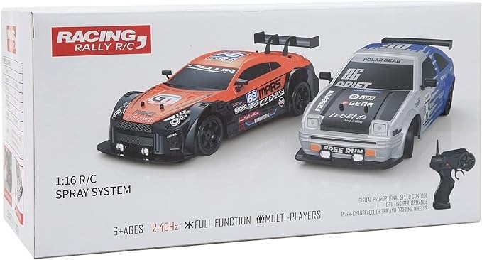 Ô tô điều khiển RC Car Drift 1/16 4WD 18KM/H High Speed Spray System Racing Rally