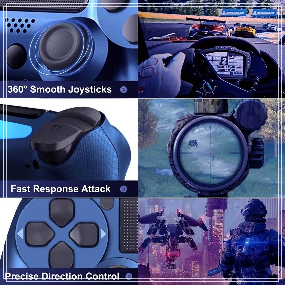 Tay cầm chơi game PS4 PC Steam Android gamepad Double Shock Wired Controller (có dây)