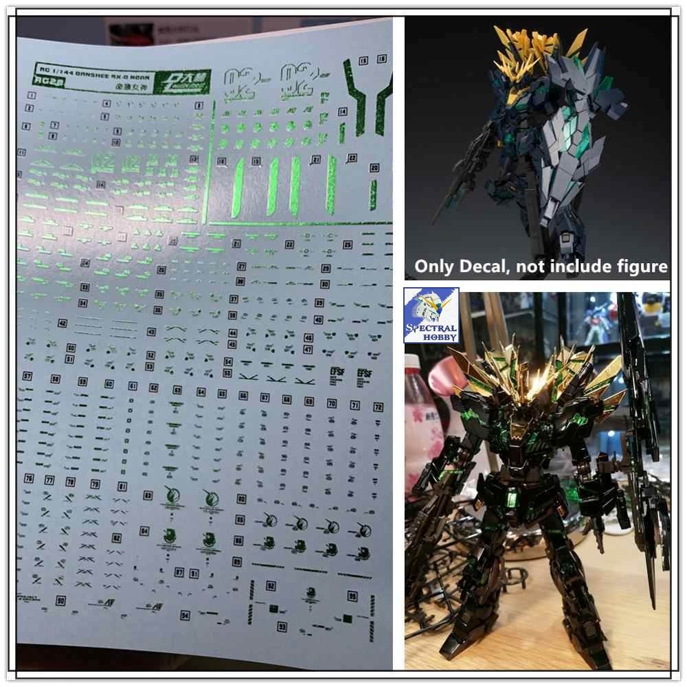 Decal nước dán mô hình RG HG UNICORN BANSHEE Full Armor FA Perfectibility Water sticker