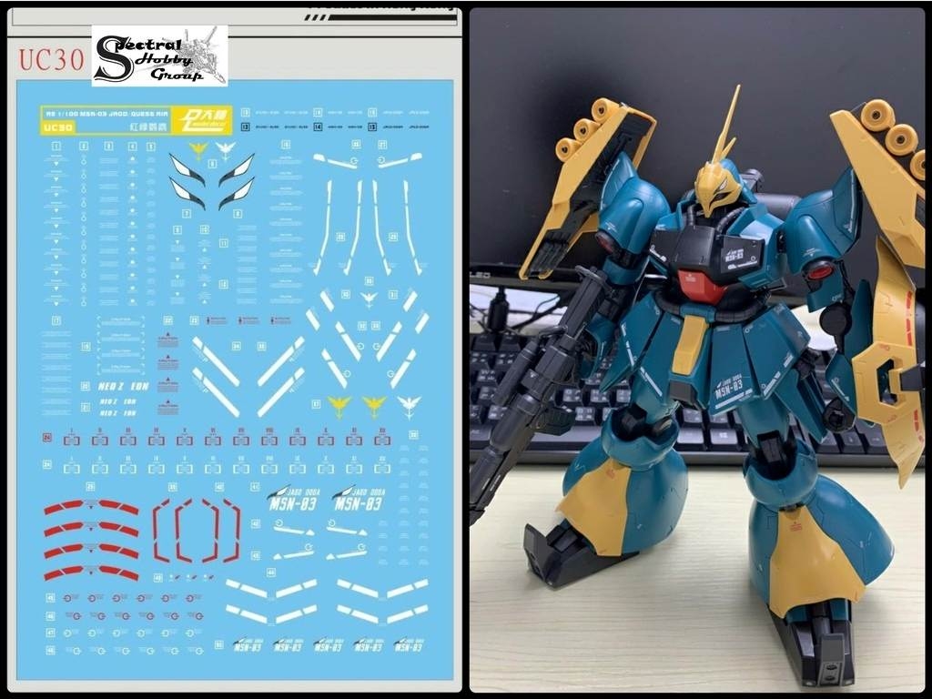 Decal nước dán mô hình The-O the O Jagd Doga Hamma MG HG các loại Water sticker