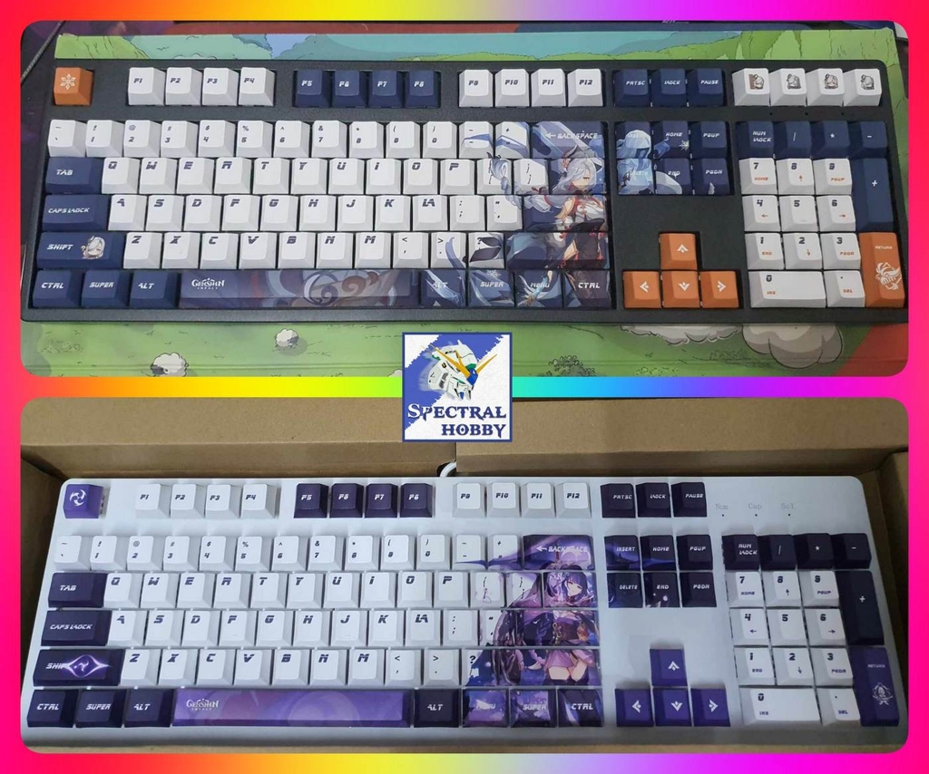Bàn phím cơ Gundam có dây / không dây Bluetooth mechanical keyboard RGB light