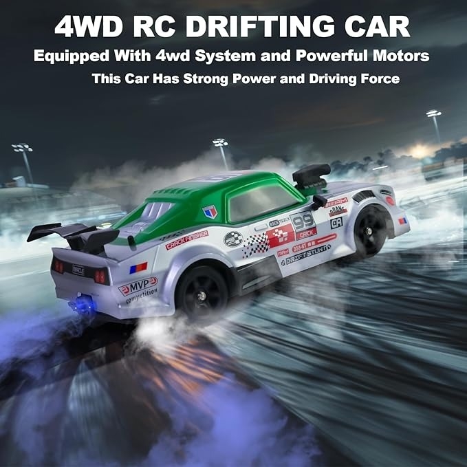 Ô tô điều khiển RC Car Drift 1/16 4WD 18KM/H High Speed Spray System Racing Rally
