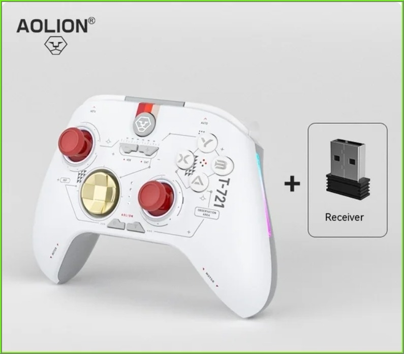 Tay cầm chơi game AOLION ALNS2286 Dual hall 2.4g Bluetooth Wireless PC Switch Android iOS