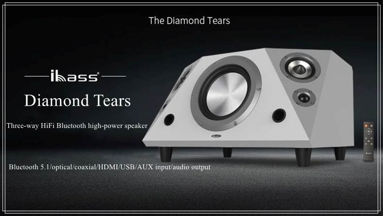 Loa Không Dây 150W Professional Full Crossover 2.1 Multimedia Speaker System Subwoofer Bluetooth 5.0 Diamond Tears