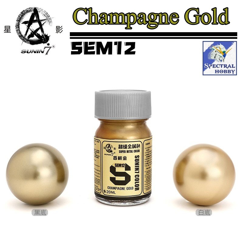 Sơn mô hình SUNIN METALLIC vàng bạc thép gold silver stainless color SEM 01 - 16