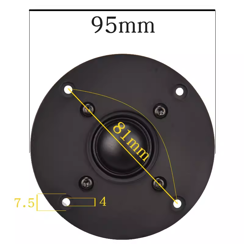 Loa treble HIFI DIY fever B1 4 inch 30W 4ohm 8ohm mái vòm lụa phim tweeter Speaker Dome