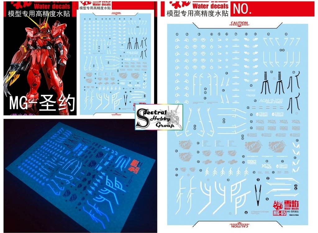 Decal nước dán mô hình MG TESTAMENT GUNDAM Out Frame D Covenant Water Sticker