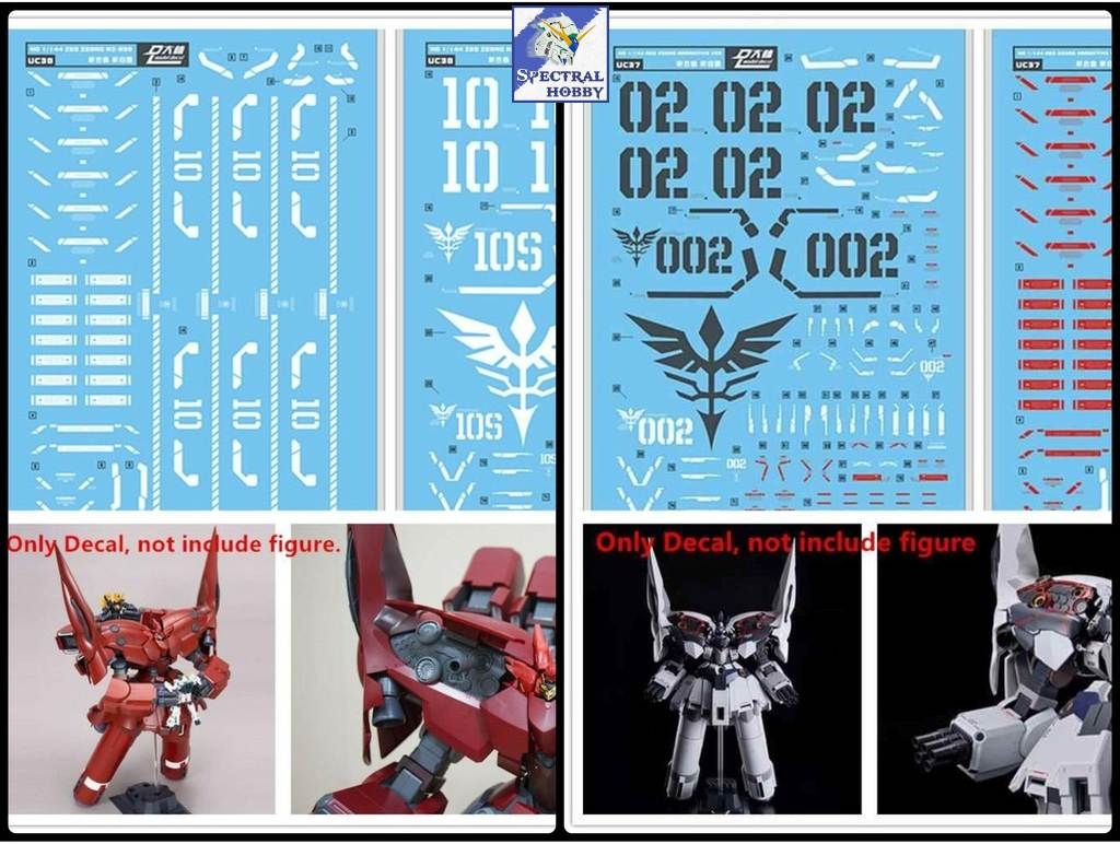 Decal nước dán mô hình Neo Zeong NT HG SD các loại Water sticker