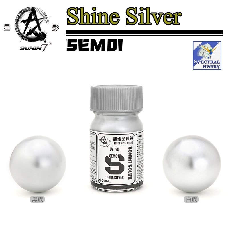 Sơn mô hình SUNIN METALLIC vàng bạc thép gold silver stainless color SEM 01 - 16