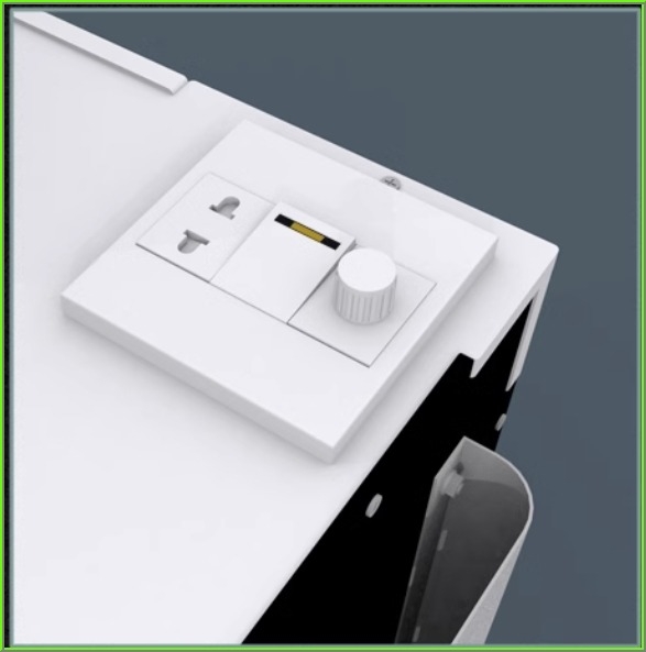 Hộp hút mùi sơn thác rèm nước MD VJ áp suất âm Negative pressure water curtain spray box MDEX01