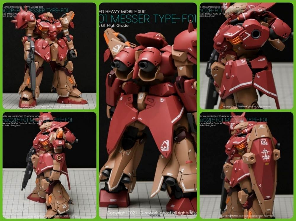 Decal nước dán mô hình HG Messer Type F01 02 HGUC Water sticker