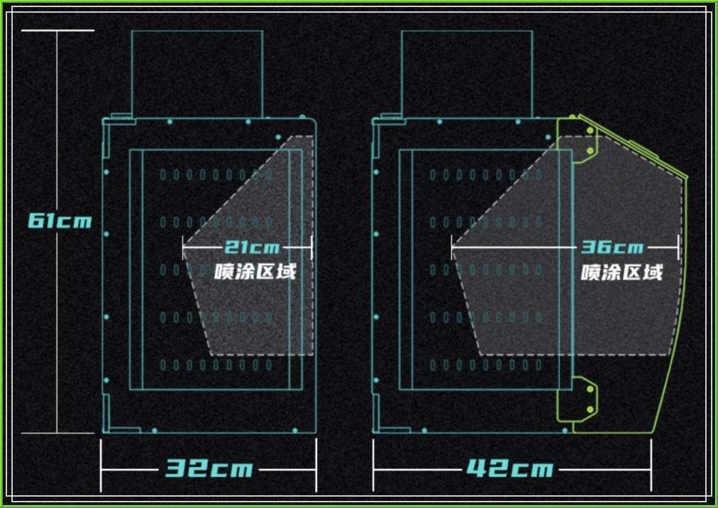 Hộp hút mùi sơn thác rèm nước MD VJ áp suất âm Negative pressure water curtain spray box MDEX01
