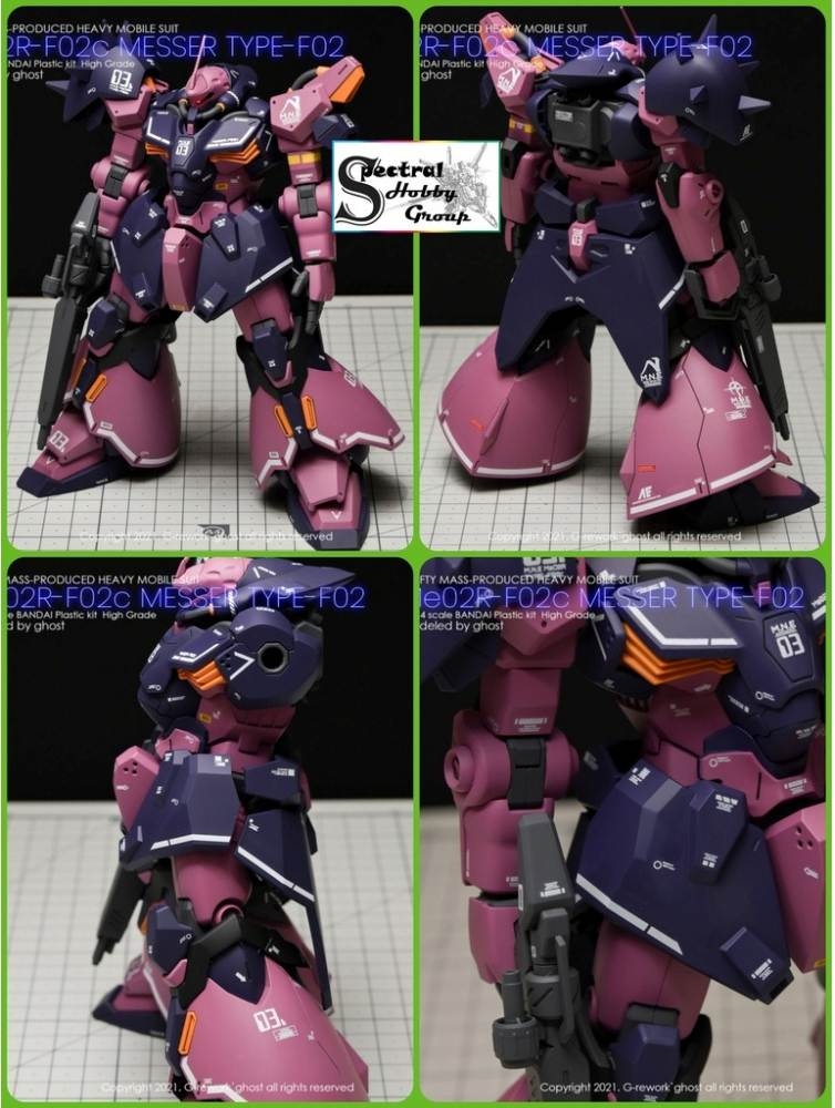 Decal nước dán mô hình HG Messer Type F01 02 HGUC Water sticker