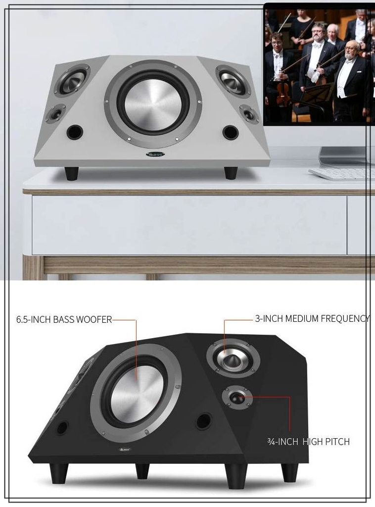 Loa Không Dây 150W Professional Full Crossover 2.1 Multimedia Speaker System Subwoofer Bluetooth 5.0 Diamond Tears