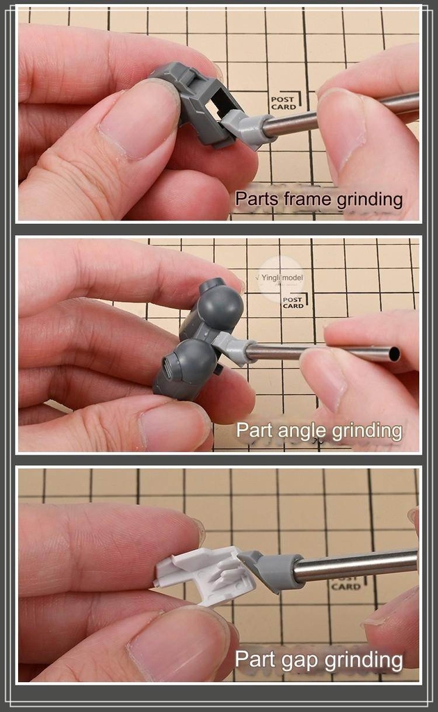 Dụng cụ mô hình BEVEL NARROW MOUTH SPECIAL SHAPED GRINDING ROD (2IN1) TS006