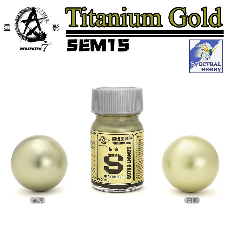 Sơn mô hình SUNIN METALLIC vàng bạc thép gold silver stainless color SEM 01 - 16