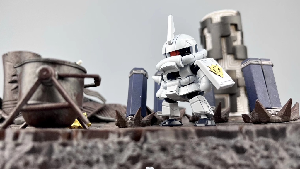 Mô hình lắp ráp Chibi Zaku Warrior Light Q version (set of 3) Super Star