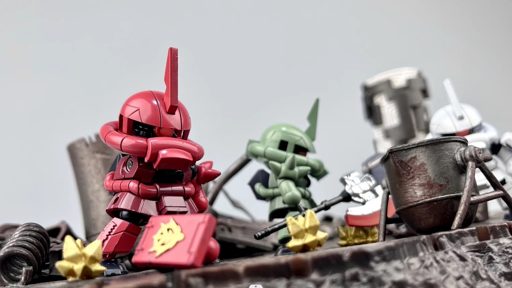 Mô hình lắp ráp Chibi Zaku Warrior Light Q version (set of 3) Super Star