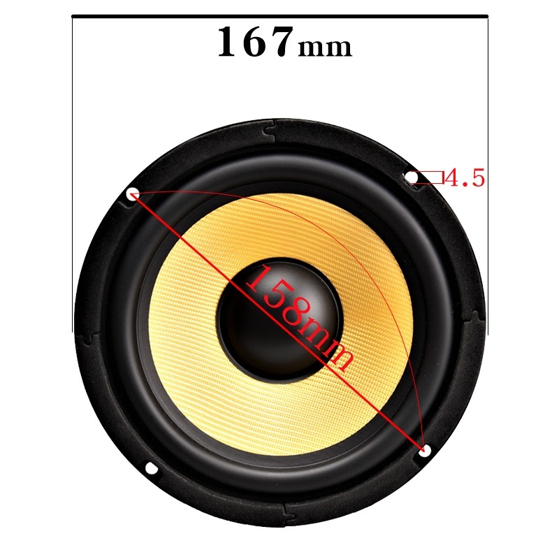 Loa trầm HIFI DIY 6.5 7 inch mica woofer mid-bass speaker Double Magnetic K6.5S subwoofer