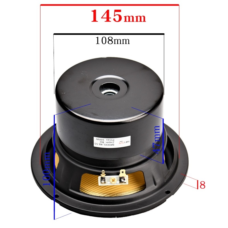 Loa trầm HIFI DIY 6.5 7 inch mica woofer mid-bass speaker Double Magnetic K6.5S subwoofer