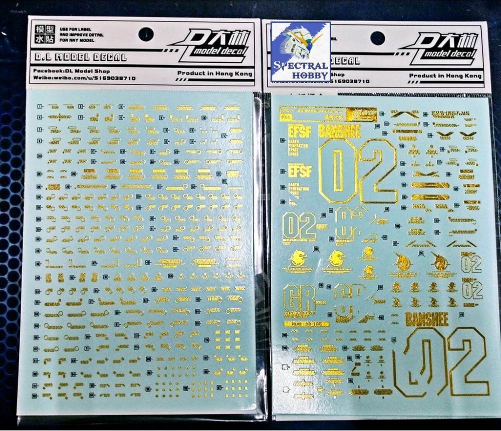 Decal nước mô hình PG các loại Unicorn Perfectibility Banshee Phenex UC Water sticker