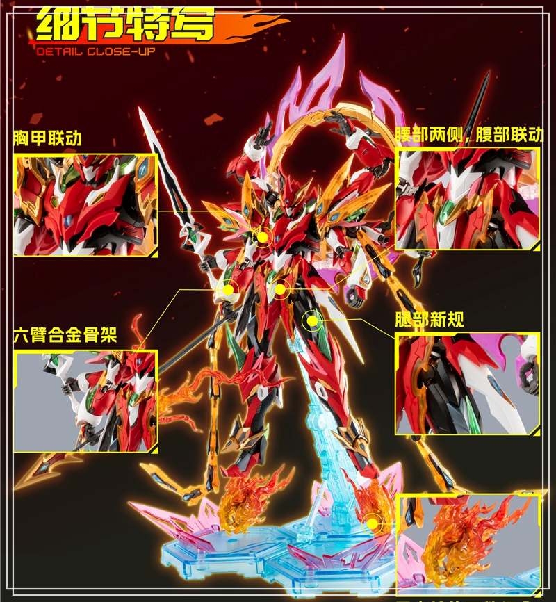 Mô hình lắp ráp MOTOR NUCLEAR MNP-XH04 NeZha - Na Tra METAL FRAME