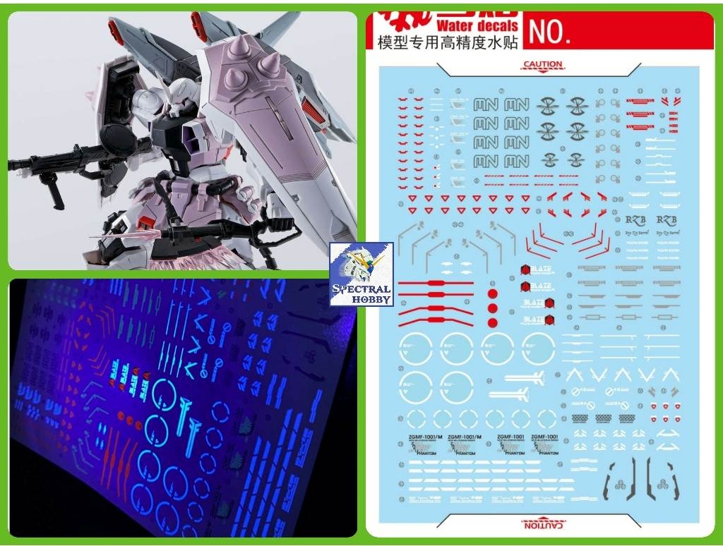 Decal nước dán mô hình Ginn Zaku Seed Destiny Lunamaria Phantom Blaze Slash Water sticker